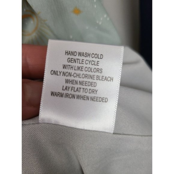 ModCloth Navy Gray Constellation Printed Skirt Belted Dress Size Small - Picture 6 of 9